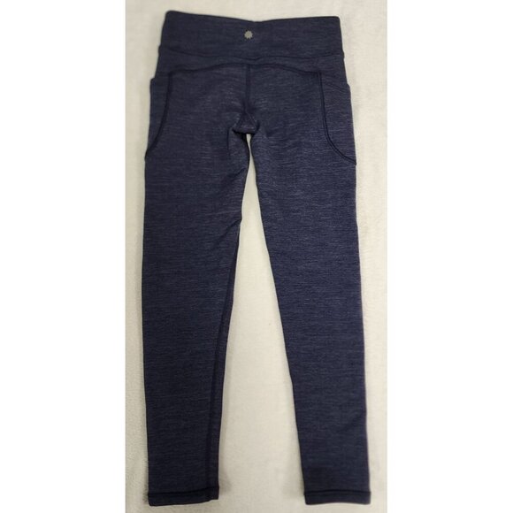 Athleta Girl High Rise Polartec Stash Legging Navy Heather XL (14) - Picture 6 of 9